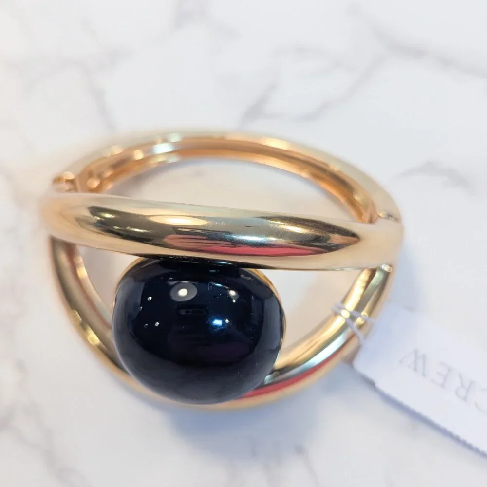 J.Crew Glass Stone Cuff Bracelet